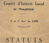 CIL Monplaisir - les statuts originaux du CIL en 1931 (3ème et 7ème arrondissement)