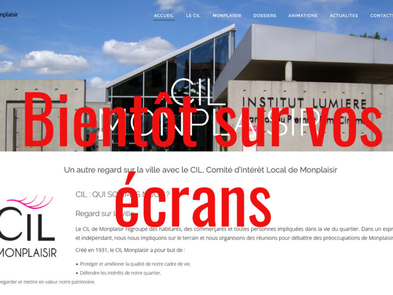 Cil Monplaisir - Mise en place du nouveau site internet du CIL