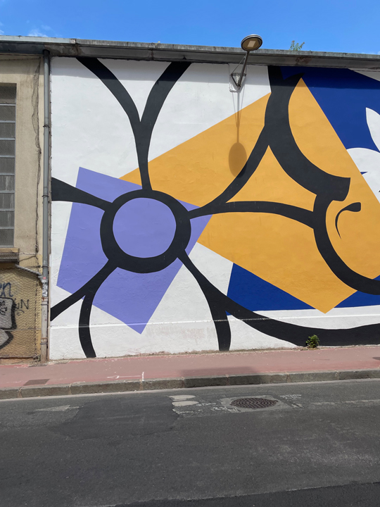 CIL Monplaisir - nouvelle fresque sur le mur de la MJC