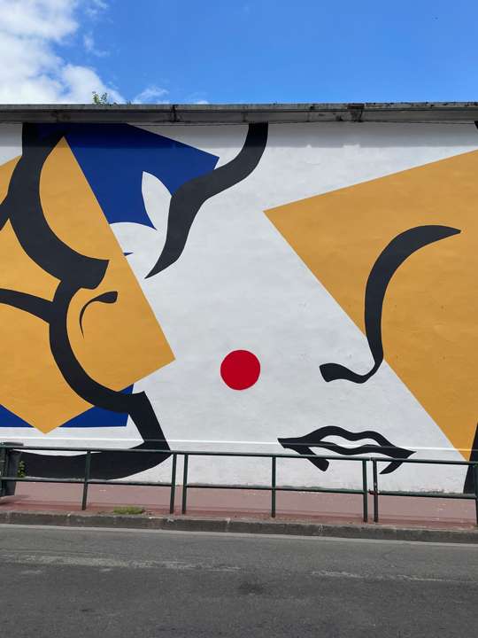 CIL Monplaisir - nouvelle fresque sur le mur de la MJC