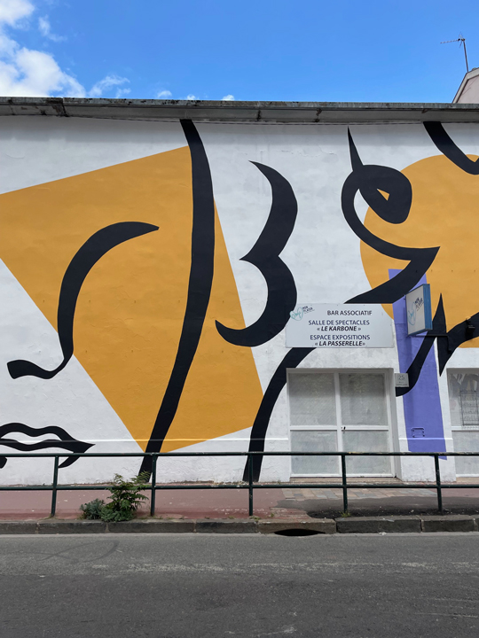 CIL Monplaisir - nouvelle fresque sur le mur de la MJC