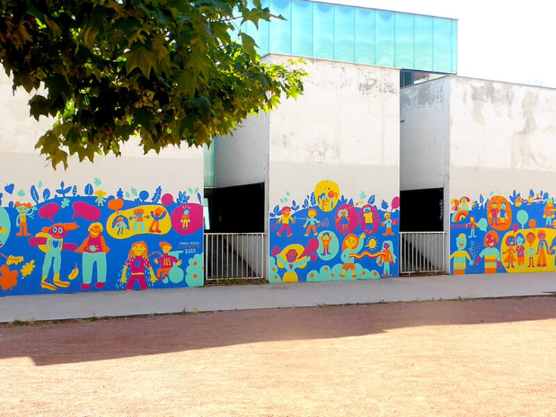 CIL Monplaisir - Fresque à l'école Simone Signoret