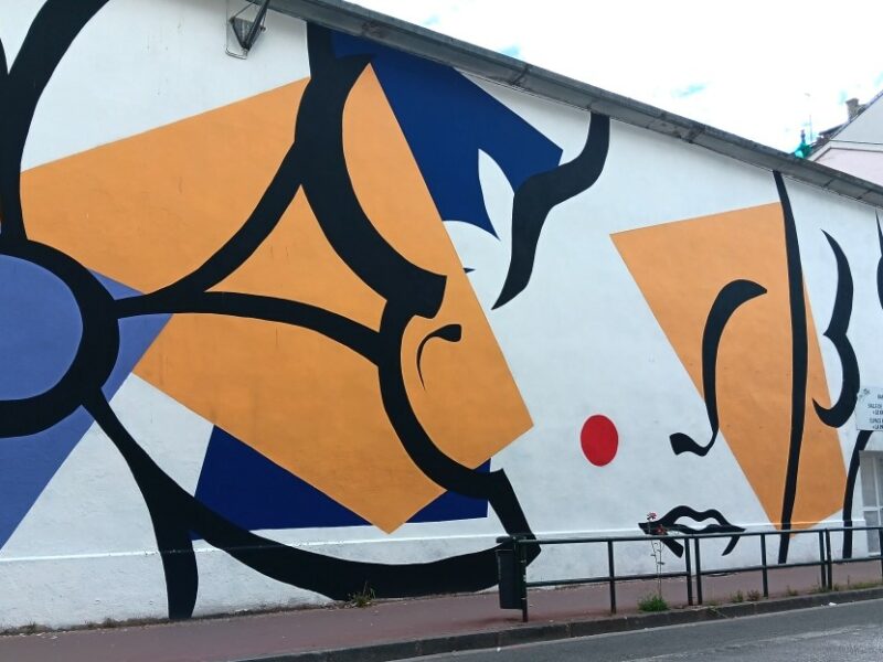 CIL Monplaisir - Fresque sur le mur de la MJC