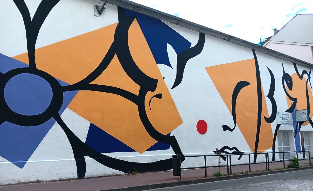 CIL Monplaisir - Fresque sur le mur de la MJC