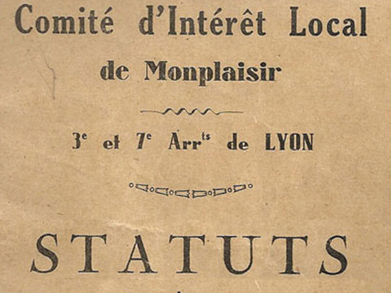 CIL Monplaisir - Histoire : Les statuts de l'Association