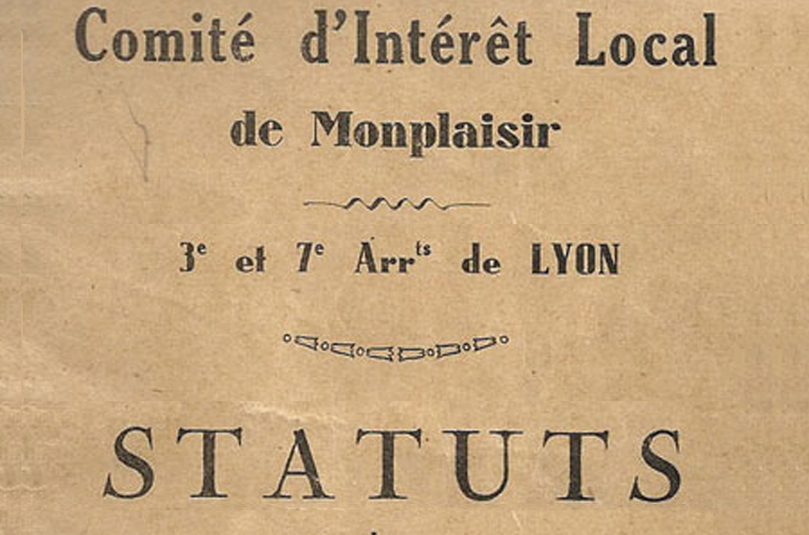 CIL Monplaisir - Histoire : Les statuts de l'Association