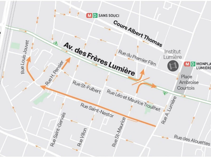 CIL Monplaisir - Annonce du nouveau plan de circulation sur l'Avenue des Frères Lumière