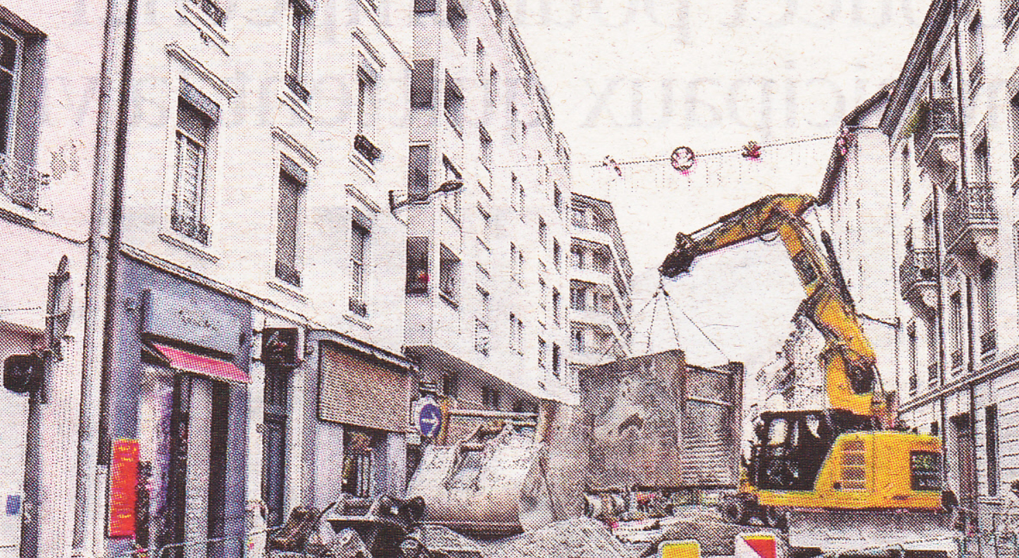 CIL Monplaisir - avancement des travaux sur l'avenue des Frères Lumière
